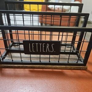 Rae Dunn Black Metal Letter Holder